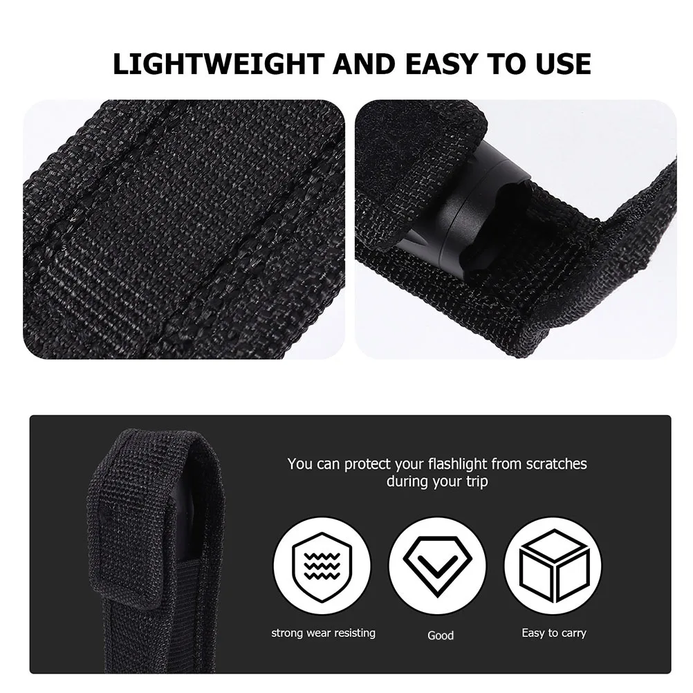 

6pcs Flashlight Cloth Bag Wear resistant Portable Holder Storage Container Mini Pouch Camping Hiking Accessories Durable Safe