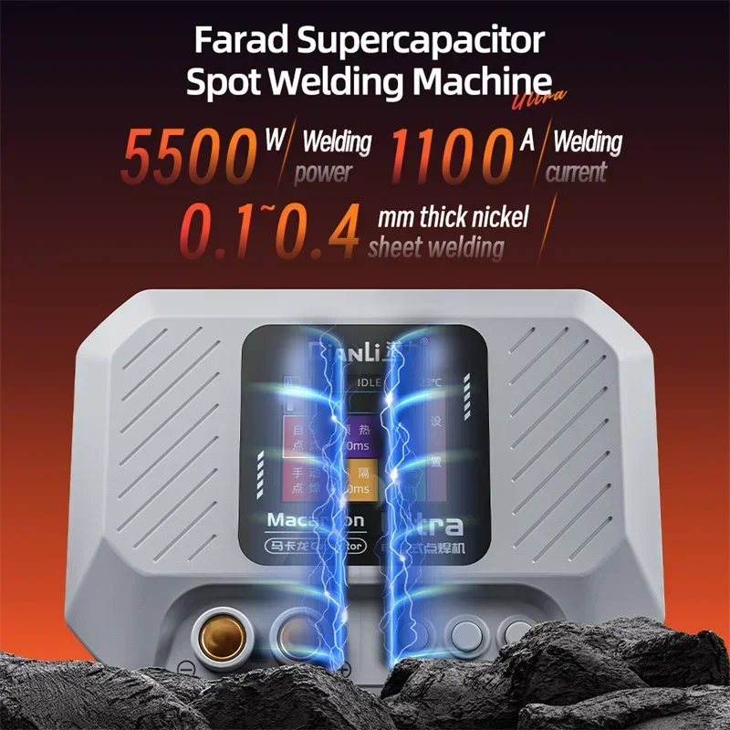 QIANLI Macaron Ultra Farah Saldatrice a punti capacitiva 5500W MAX 0.1 ~ 0.4mm Saldatrice a punti per riparazione veloce e facile