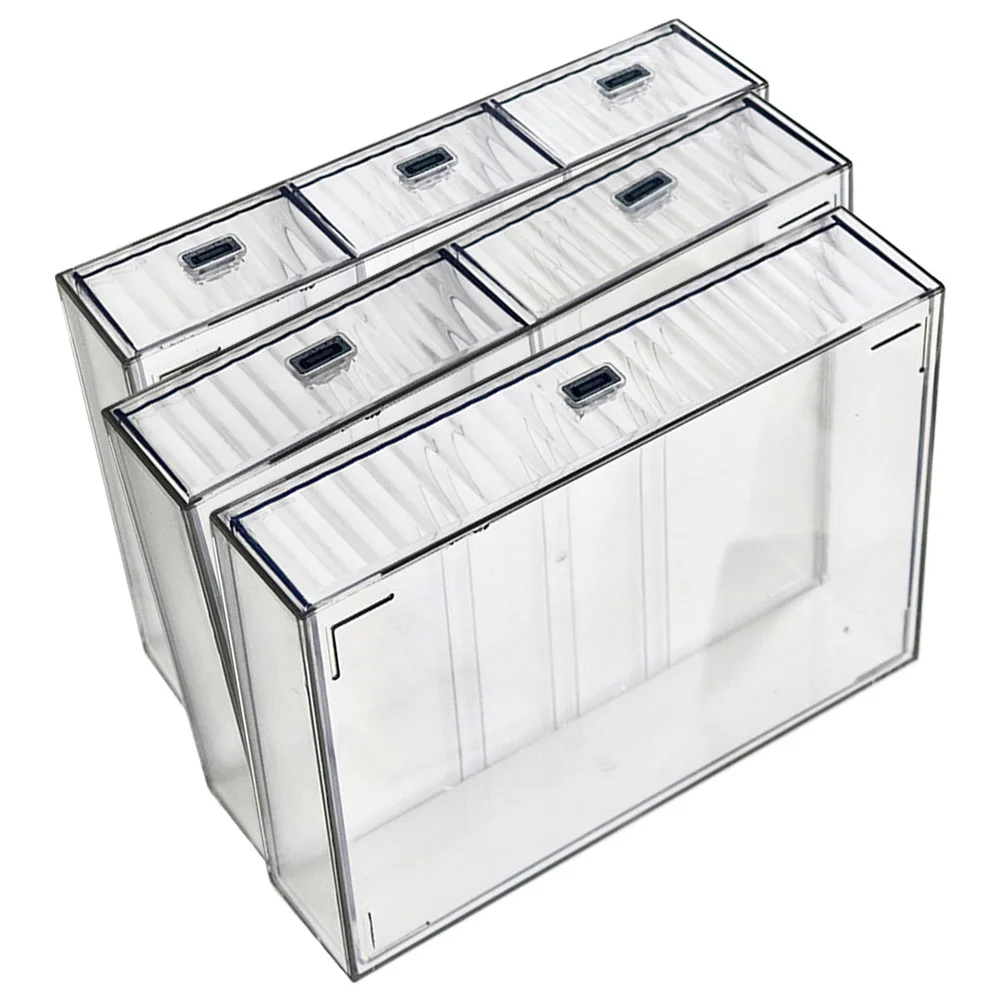3Pcs Transparent Desk Organizer Drawer Type Storage Box for Stationery Cosmetics Plastic Storage Organizer Desktop Drawers