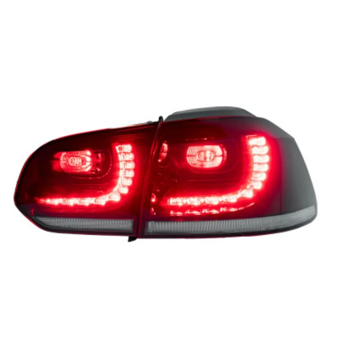 Red Black LED TailLight Assembly for Volkswagen vw Golf 6 GTI convert R20 Rear Brake Lamp Turn Signal Car Accessories