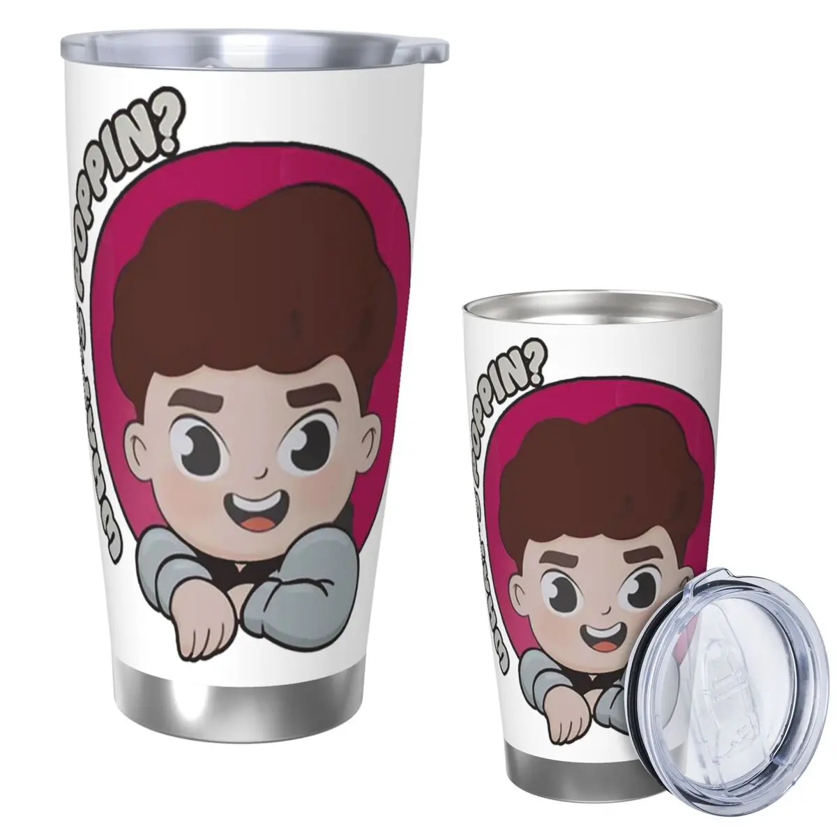 

Стакан Caylus из нержавеющей стали, кружка с вакуумной изоляцией, термохолодная соломинка с крышкой, 20 унций