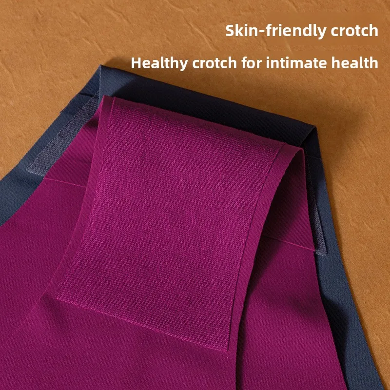 Braguitas de Cintura Baja de Seda de Hielo sin Costuras para Mujer, Corte T-ba, Ropa Interior Femenina Cómoda, Transpirable...