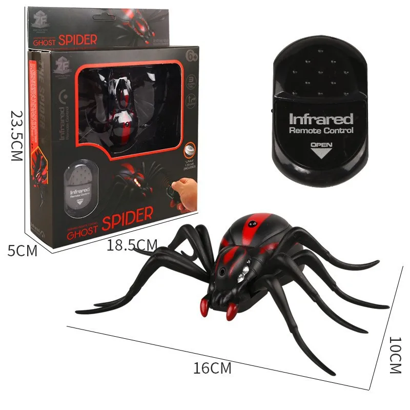 Funny Novelty Simulated Animal Infrared Remote Control Cockroach Spider Ant Electric Prank Children\'s Trick Party Toy