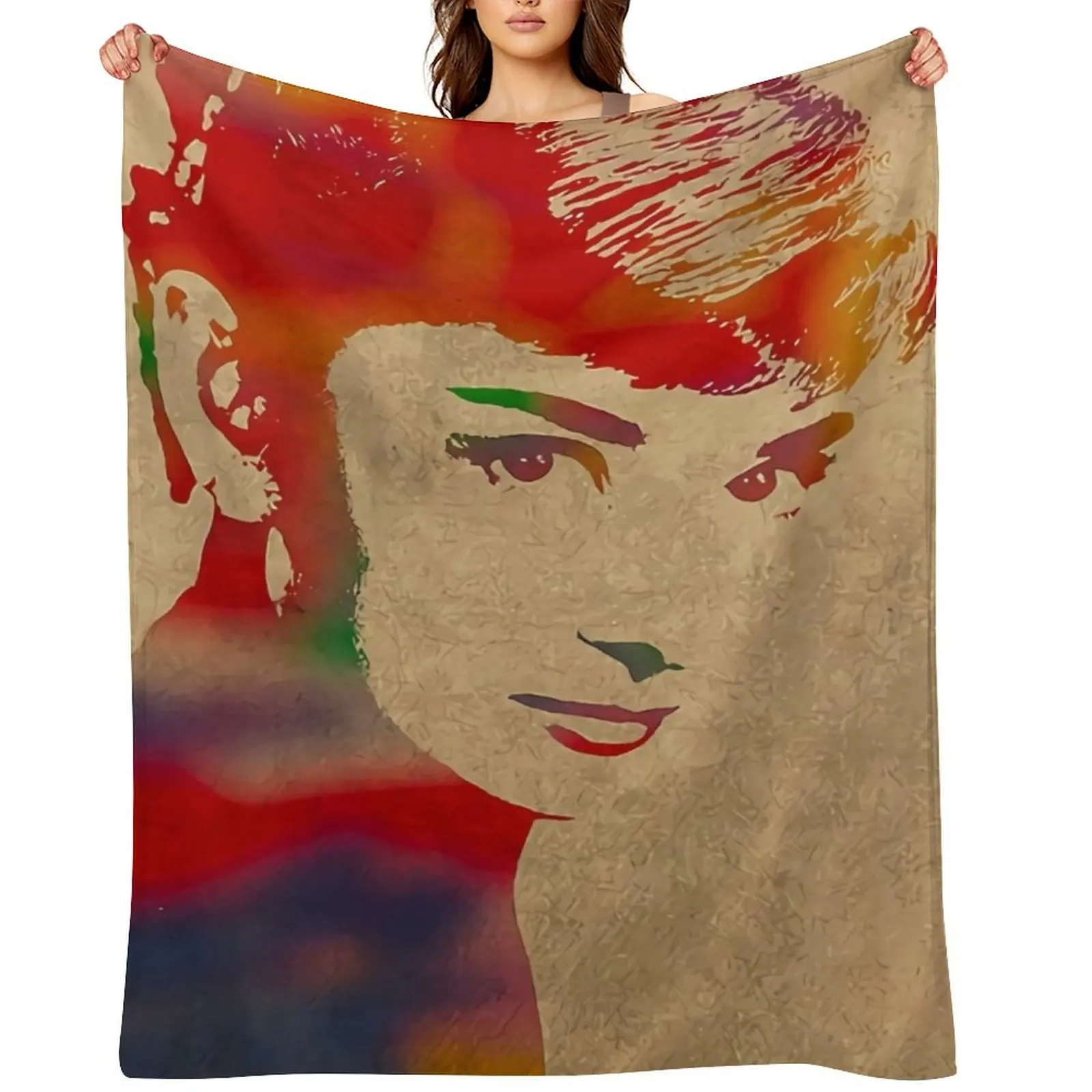 Audrey-hepburn Throw Blanket For Decorative Sofa cosplay anime Decorative Sofa Hair Decorative Beds Weighted Blankets
