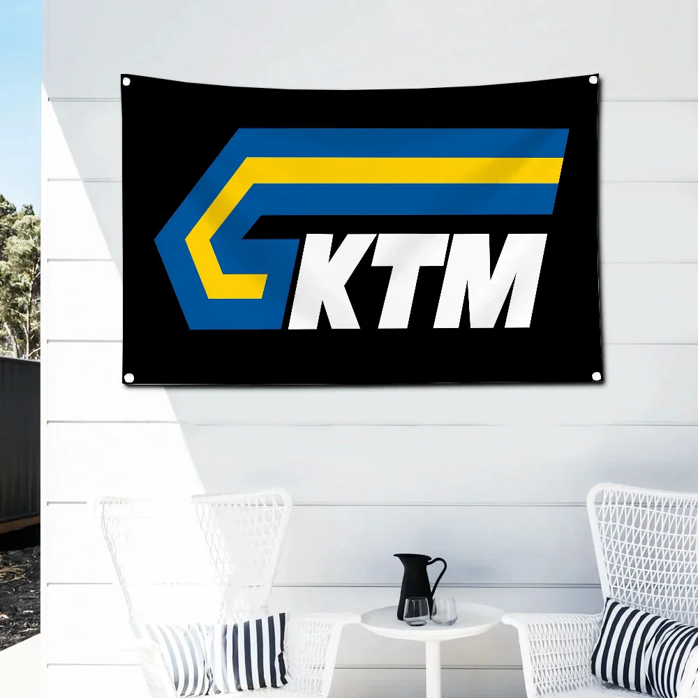 Outdoor Decor Room Aesthetic K-KTM Lgbt Flag to Hang Wall Decoration Garage Decorative Flags and Banners Decorations Funny Car