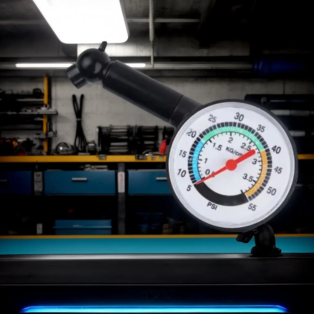 

​​Mini Car Tire Gauge - Auto Tire Diagnostic Tool with Dial Tester for Motorcycle & Bicycle​​