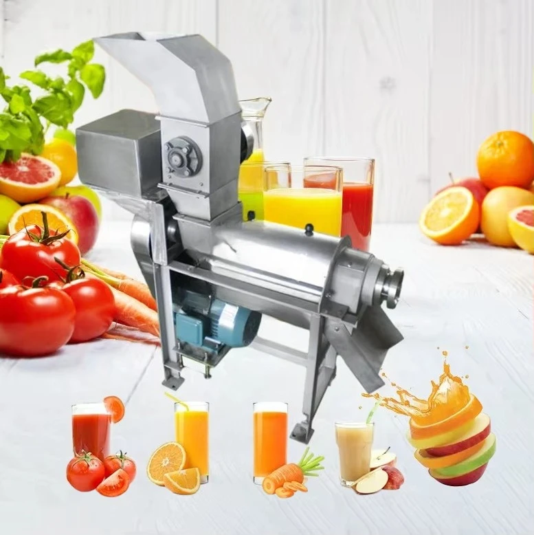 Spiral Juicer Make Pineapple Press Tomato Mango Extract Pulp Pulper Coconut Milk Fruit Juice Extractor Machine