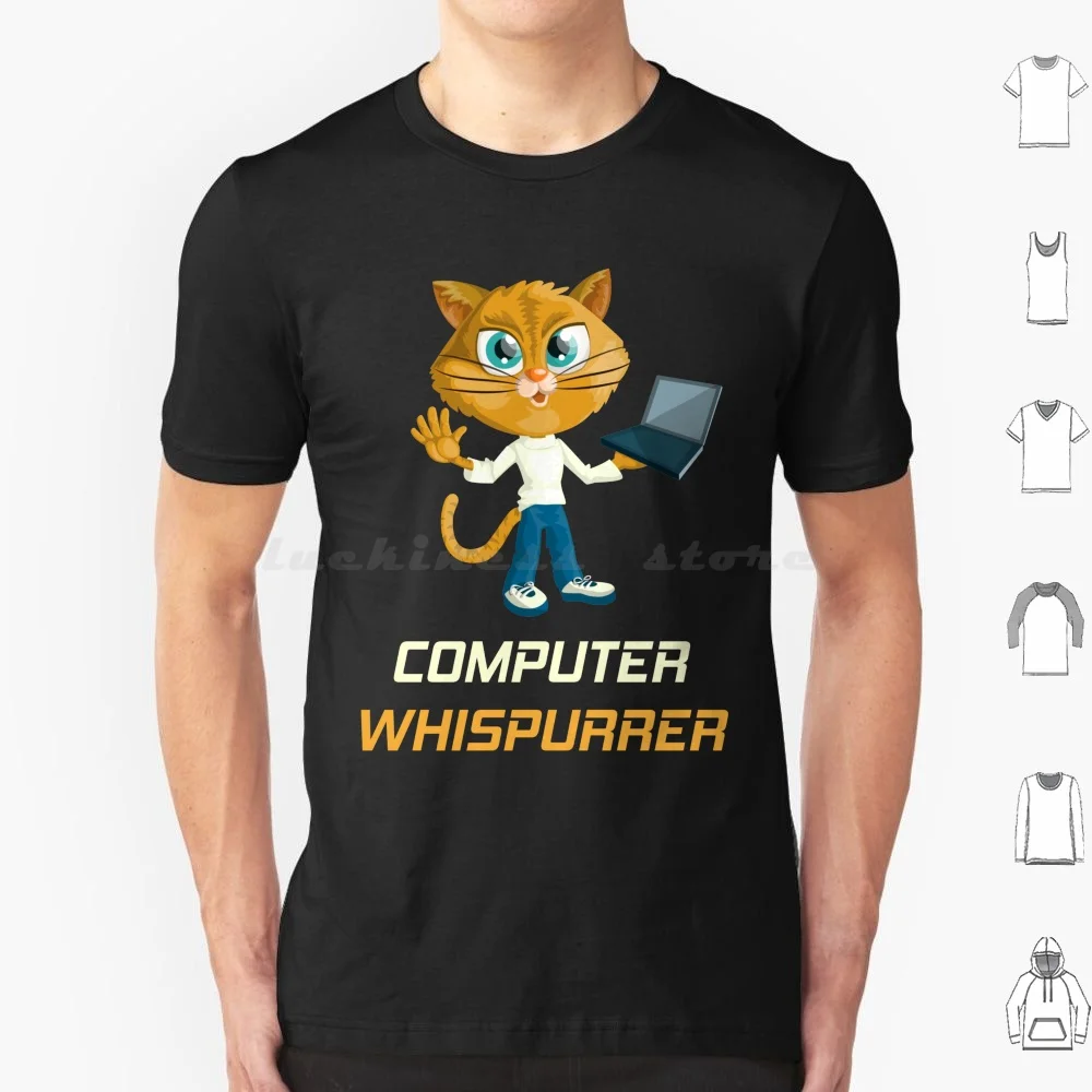 Computer Whisperer T Shirt Big Size 100% Cotton Computer Whisperer Funny It Tech Technician Support Programmer Coder Coding