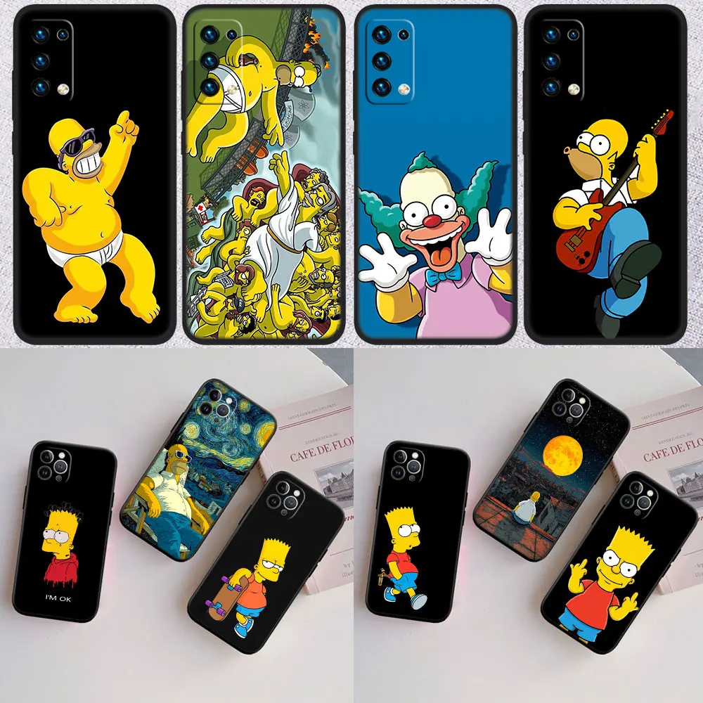 AR85 S-Simpsons Shell Phone Case for Samsung Galaxy S20 S21 S22 Ultra FE Plus A21S A22 A24 A25 A26 A30 A30S A31