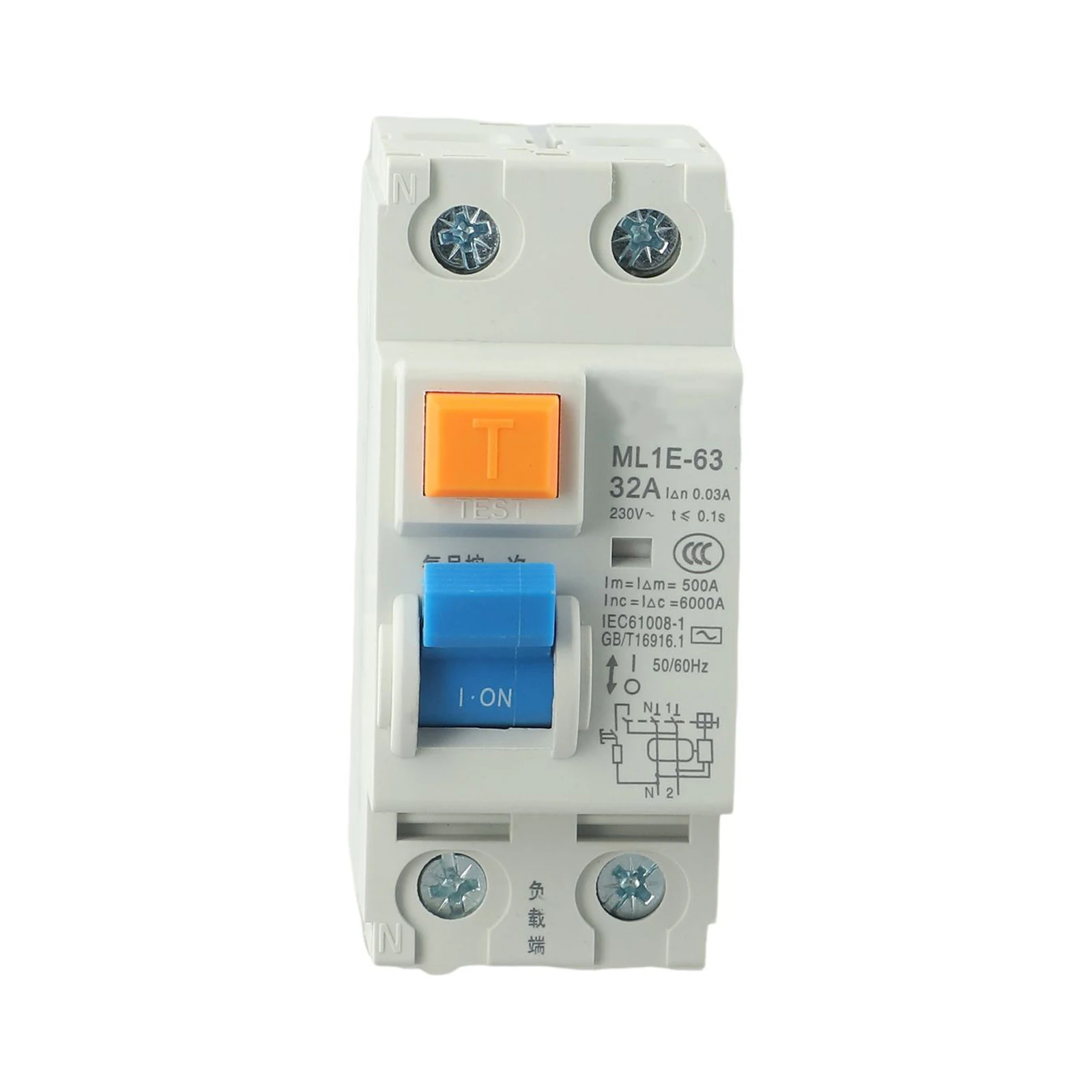 ML1E63 1P+N Air Switch with Leakage Protector Household Circuit Breaker AC 220V Suitable for Electrical Distribution in Homes