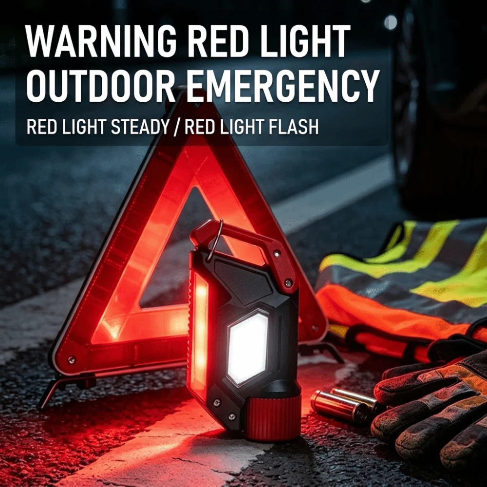 2 in 1 Design Mini Flashlight Long Lasting Battery Built In Rechargeable Battery Portable Work Light Lightweight