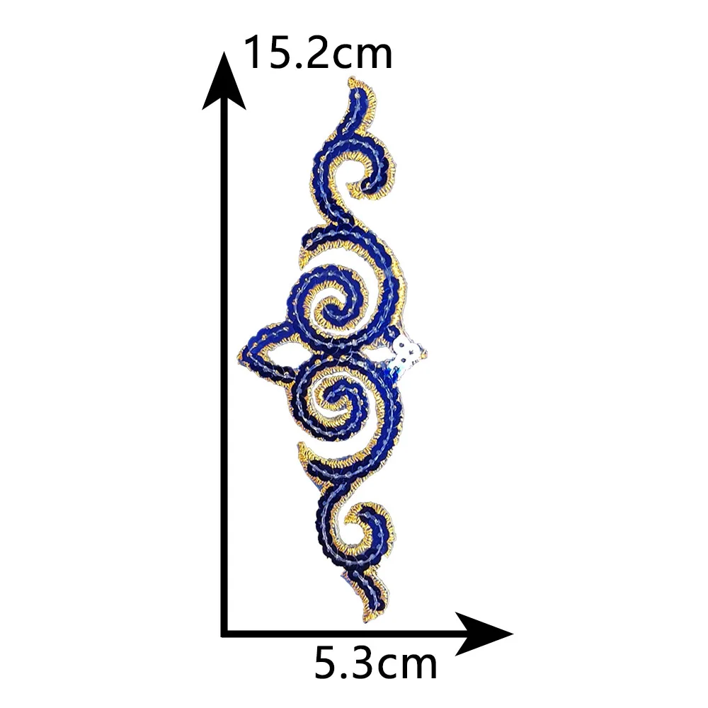 Hot melt adhesive ironing embroidery Sequin pattern patch DIY Washable decorate sewing collocation clothing clothes patches