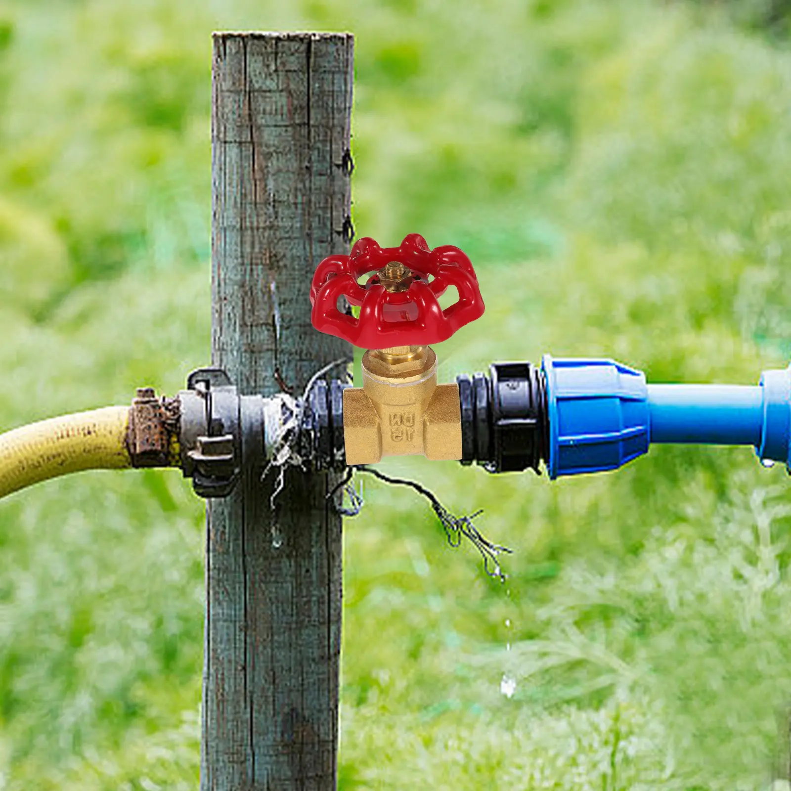 Heavy Duty Manual Gate Valve for High Pressure Water Control – Smooth Rotating Garden Hose Spigot Knob