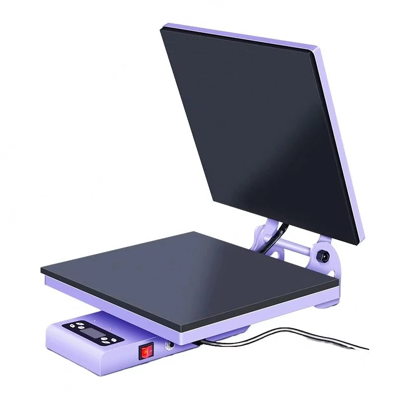 Electric automatic flat T-shirt hot press for clothing heat transfer