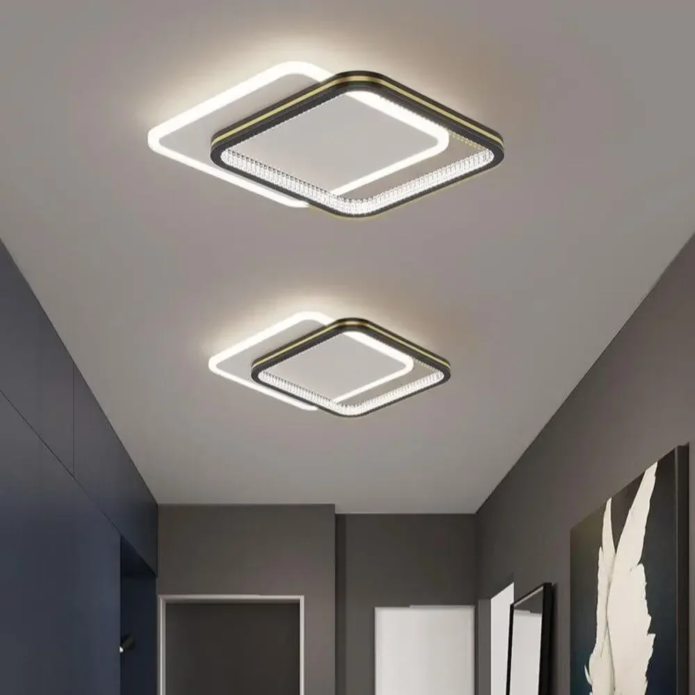 Imagem -05 - Moderno Led Minimalista Lâmpada do Teto para Sala de Estar Quarto Decoração Luxo Luminária Corredor Luz Teto com Controle Remoto