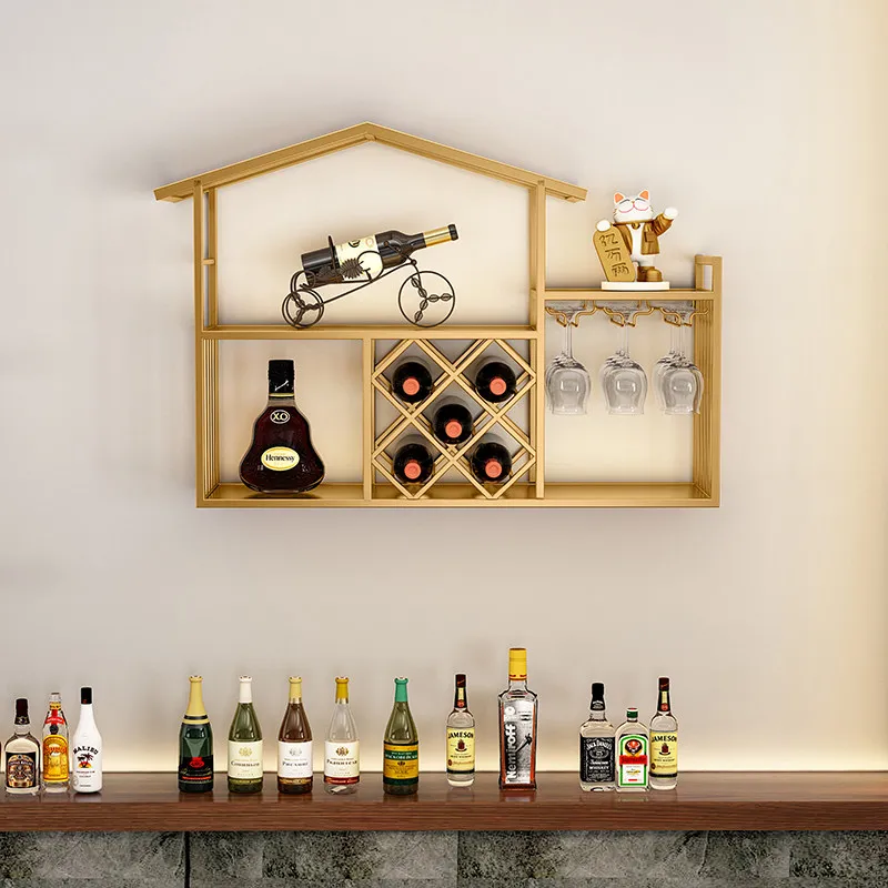 Interior Metal Wine Cabinet Professional Vintage Minimalist Save Space Cabinet Modern Armarios Para