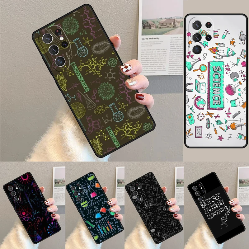 Fashion Biology Chemistry Phone Case for Samsung Galaxy note 10 pro S26 Ultra S23 S24 FE S25 S21 S22 PLUS shockproof Cove