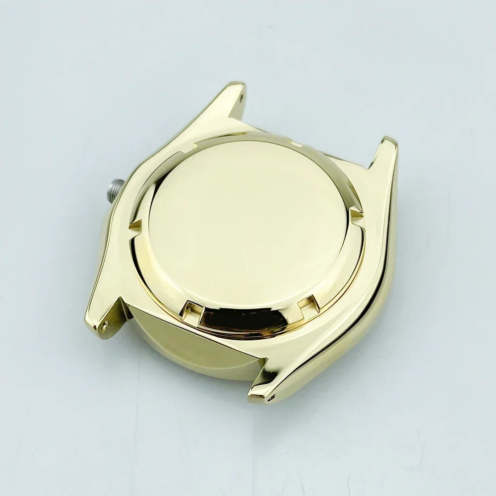 SKX007 SRPD Watch Case Gold Finish Watch Mod Parts Case No Crown Guard 316L Stainless Steel OEM SKX007 Compatible