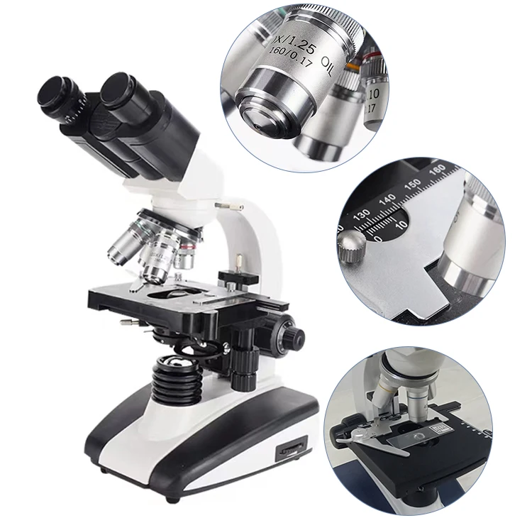 Microscope binoculaire numérique Seattle avec lumière LED, binoculaire, laboratoire et école