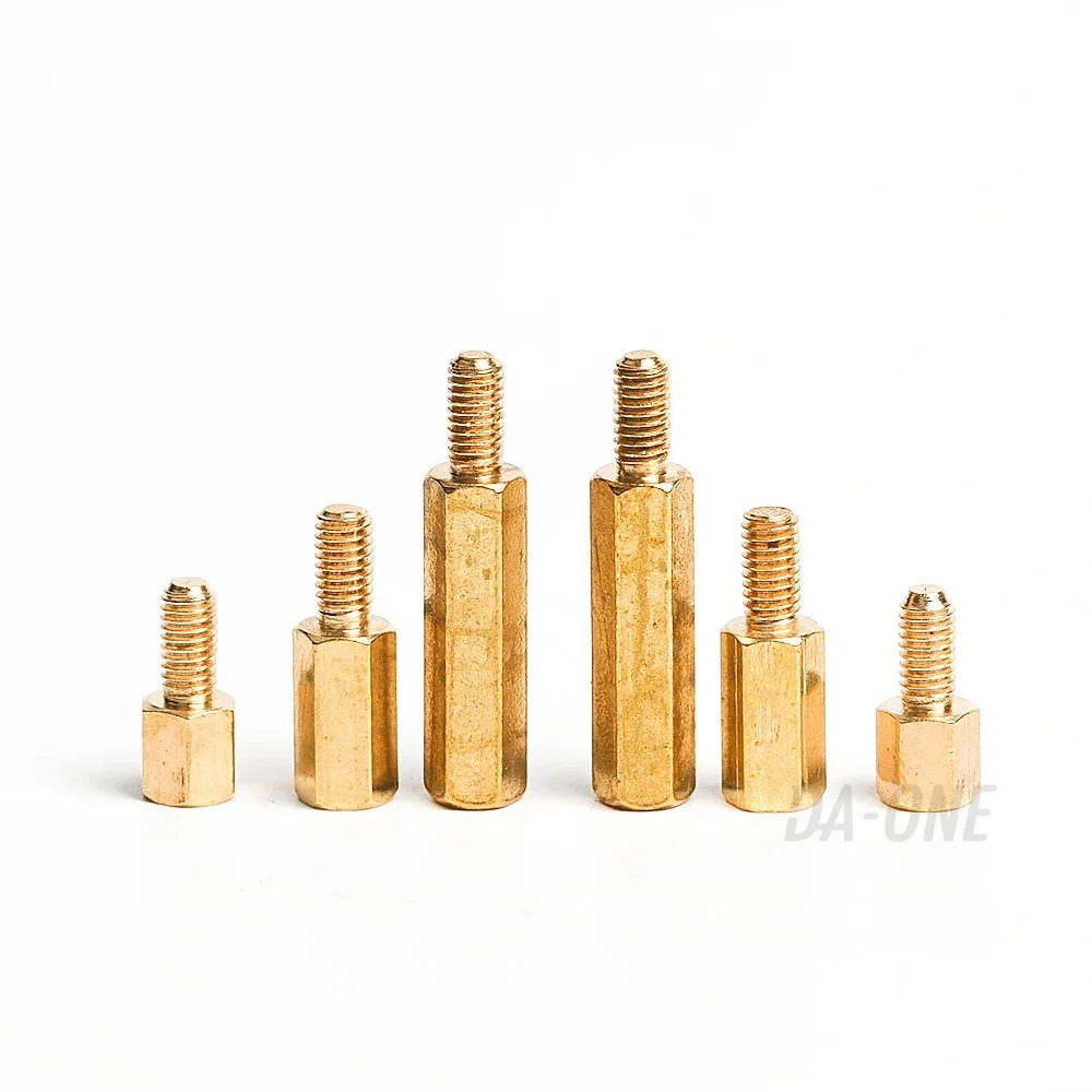 Motherboard Standoffs Screws Nuts Kit Pieces M2 M2.5 M3 M4 48-320 Hex Male Female Brass Spacer for Electronic DIY PCB Circuit