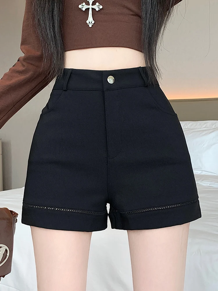 بنطلون نسائي عالي الخصر بقصة A-Line من Bla، ملابس كاجوال للنساء، موديل خريف وشتاء 2026 الجديد، بنطلون متعدد الاستخدامات وسروال قصير رائج