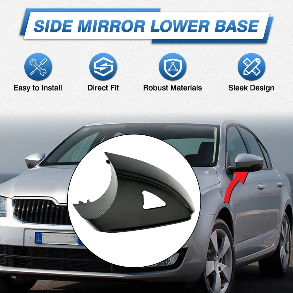 

Нижняя крышка бокового зеркала автомобиля для VW T-ROC 2018-2022 Skoda Octavia 2014-2017, нижний держатель зеркала заднего вида, замена