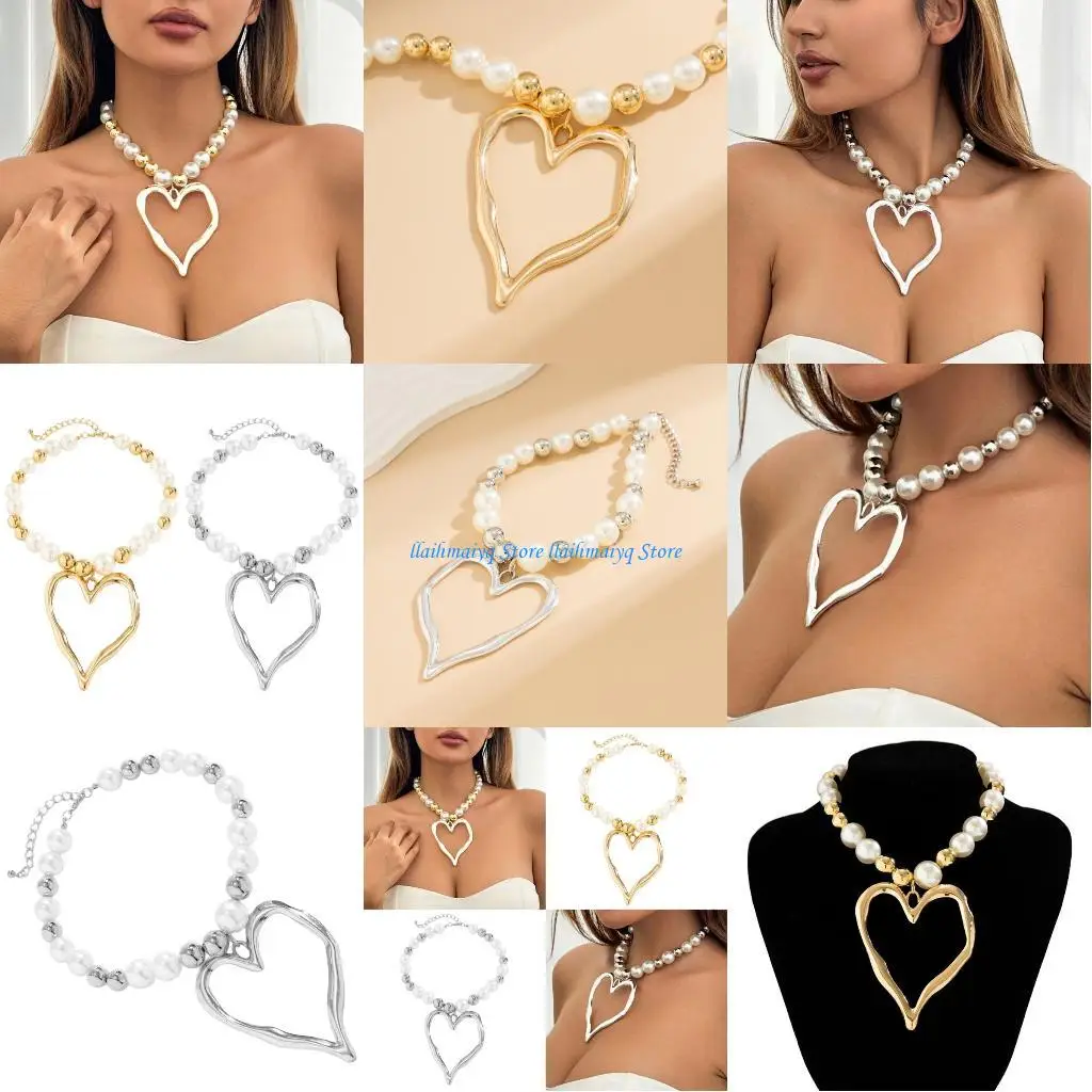 

573B Fashionable Beads Necklace Stylish Neck Jewelry Suitable for Various Occasions