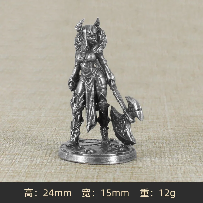 Dark Deep Little Soldier Seria Figurki akcji Elementy gry planszowej Wojskowe miniaturowe ozdoby Akcesoria Metalowa kreatywna figurka