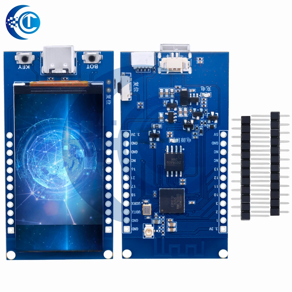 Scheda di sviluppo LCD ESP32-S3 da 1,9 pollici (driver ST7789)): WiFi + Bluetooth 5.0 – Risoluzione 170×320