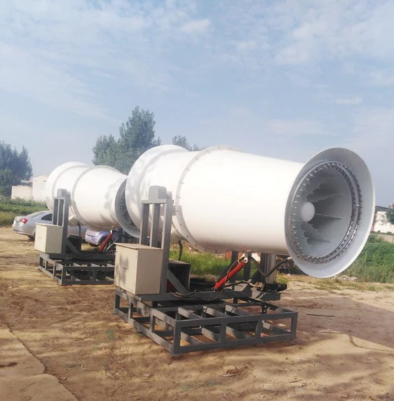 Mobile Fog Cannon 100m Diesel Engine Dust Boom Sprayer Water Mist Cannon for Dust Control With CE