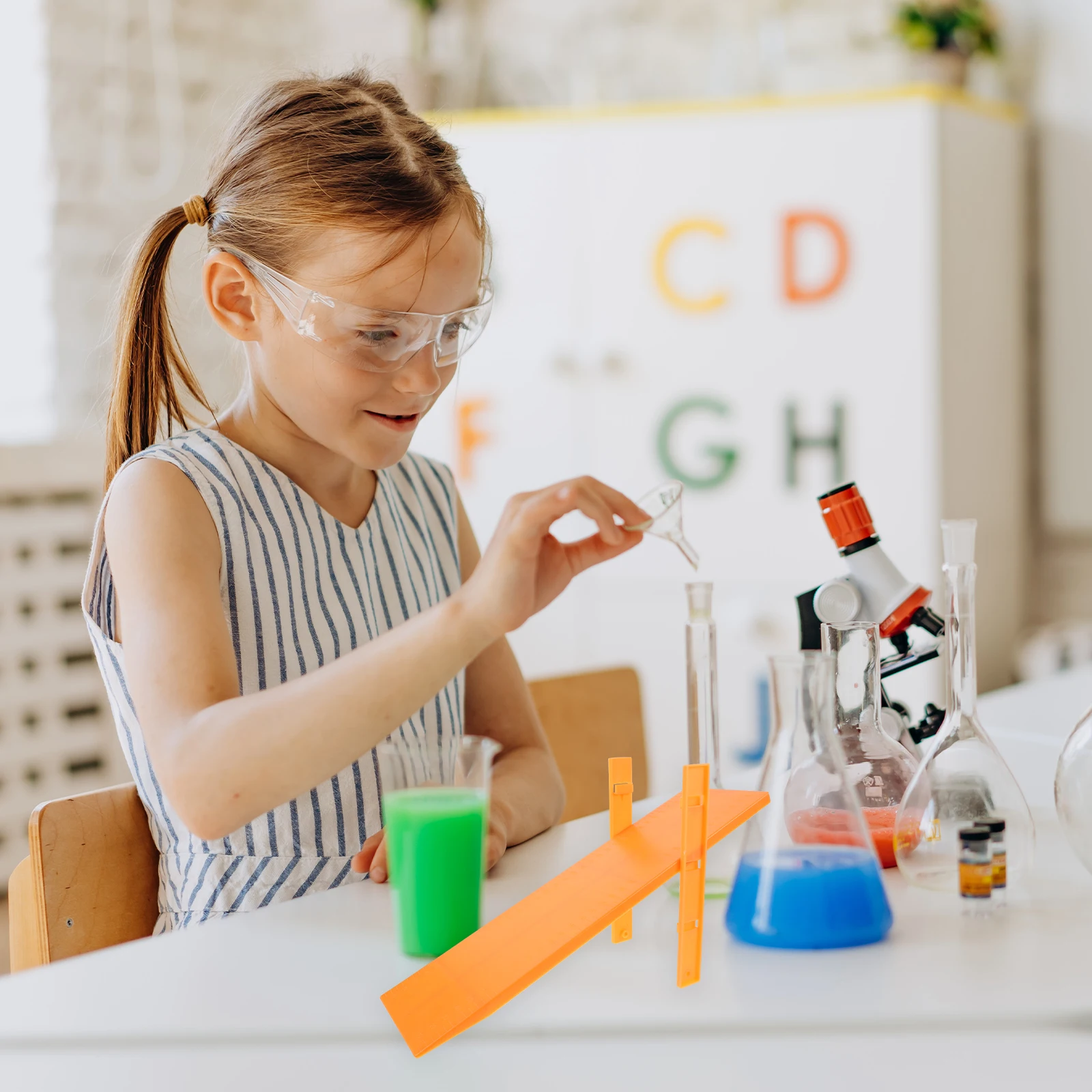 3pcs Plastic Slopes Physics Teaching Equipment School Aids Inclined Plates Experiment Tool Student Practical Mechanics