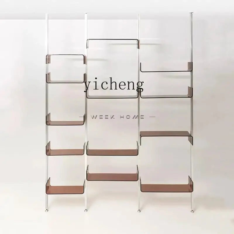 HYS adjustable acrylic u-shaped shelf aluminum alloy porch partition