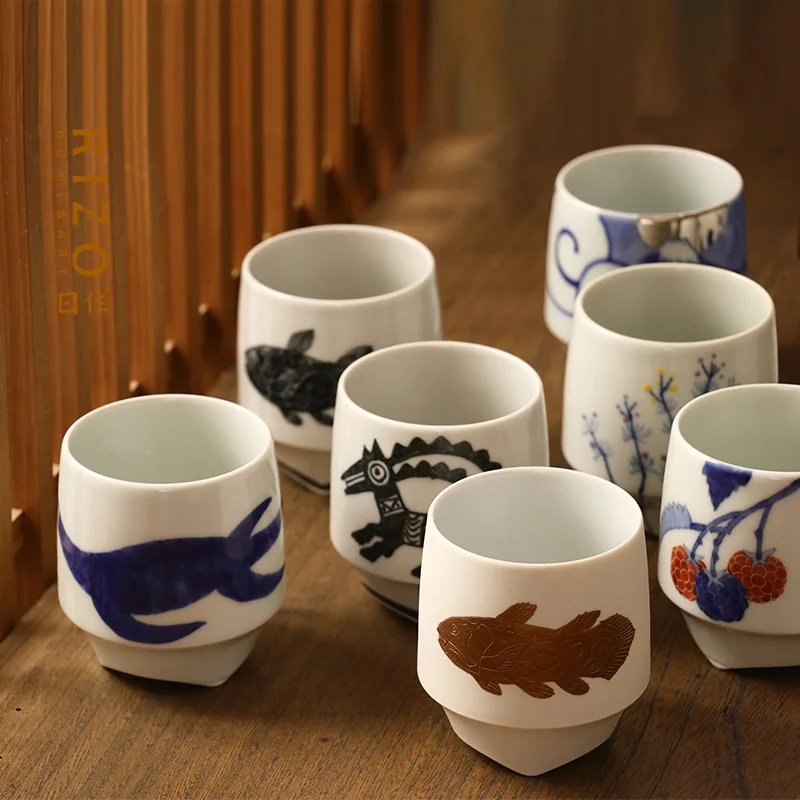 

Japanese Arita Shohei Kiln Sake Cup Tea Ceramic Wine Strong Glass