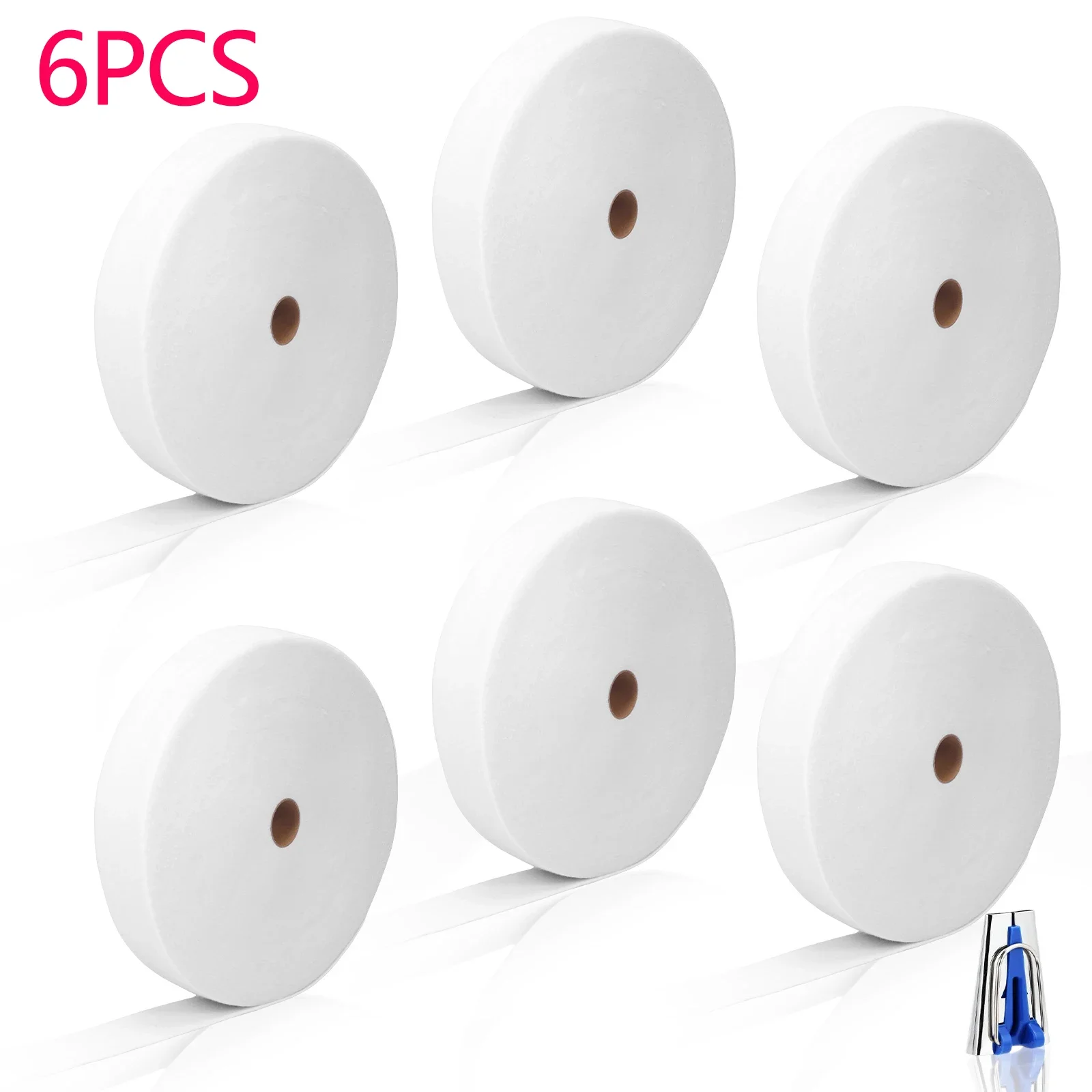 

Набор из 6 рулонов тканевых полосок Jelly Roll для изготовления ковриков и тканевых трубок, с швейными полосками, многофункциональные, для рукоделия, для ковриков Jelly Roll