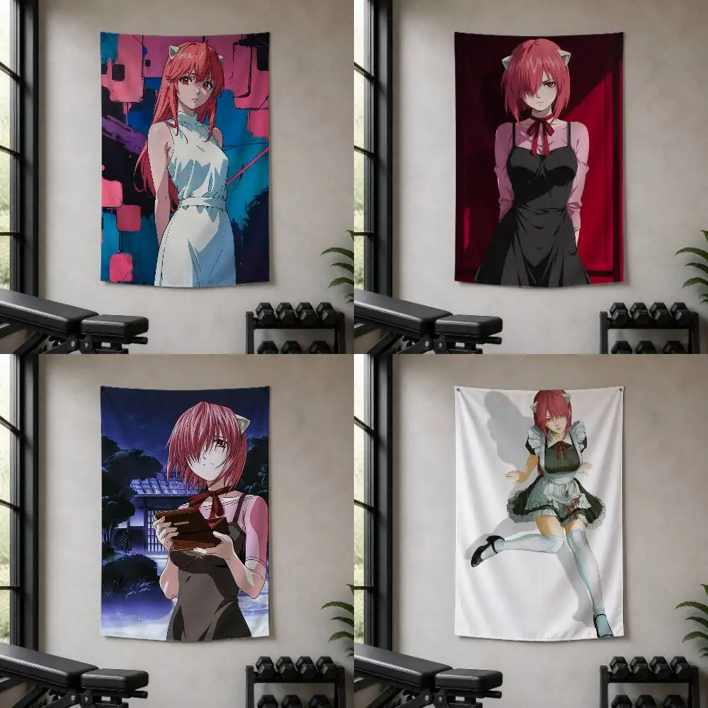 E-Elfen Lied Decorative Art Flag Banner for Picnic Camping Party and Home Decor