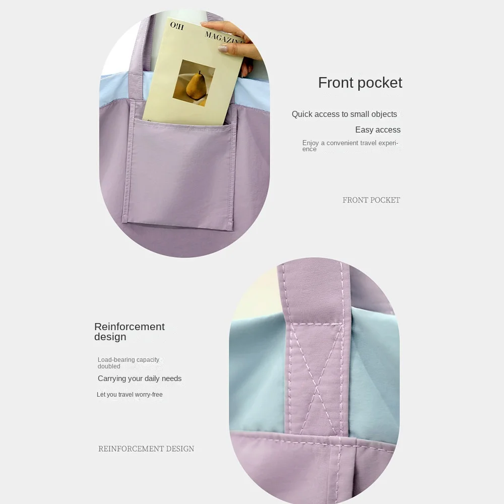 

Повседневная многоразовая складная сумка для покупок, легкая нейлоновая дорожная сумка для продуктов, большая сумка, экологически чистая женская сумка для репетиторов