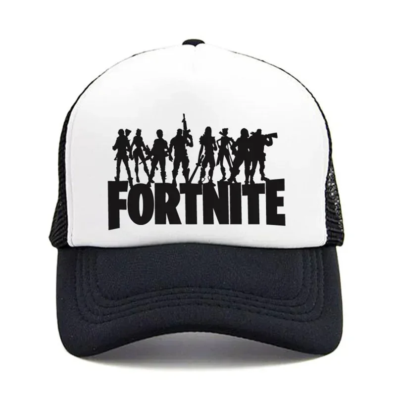 Fortnite Baseball Caps Game Peripheral Man Hats Summer Breathable Mesh Fashion Cap Anime Figure Hats Unisex Streetwear