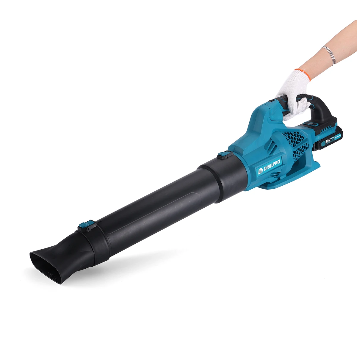 Drillpro 790 m/h Ventilatore d'aria senza spazzole ad alta efficienza 6 velocità 8000-17000 giri/min 22-40 m/s Dissipazione del calore del vento Leggero ed ergonomico