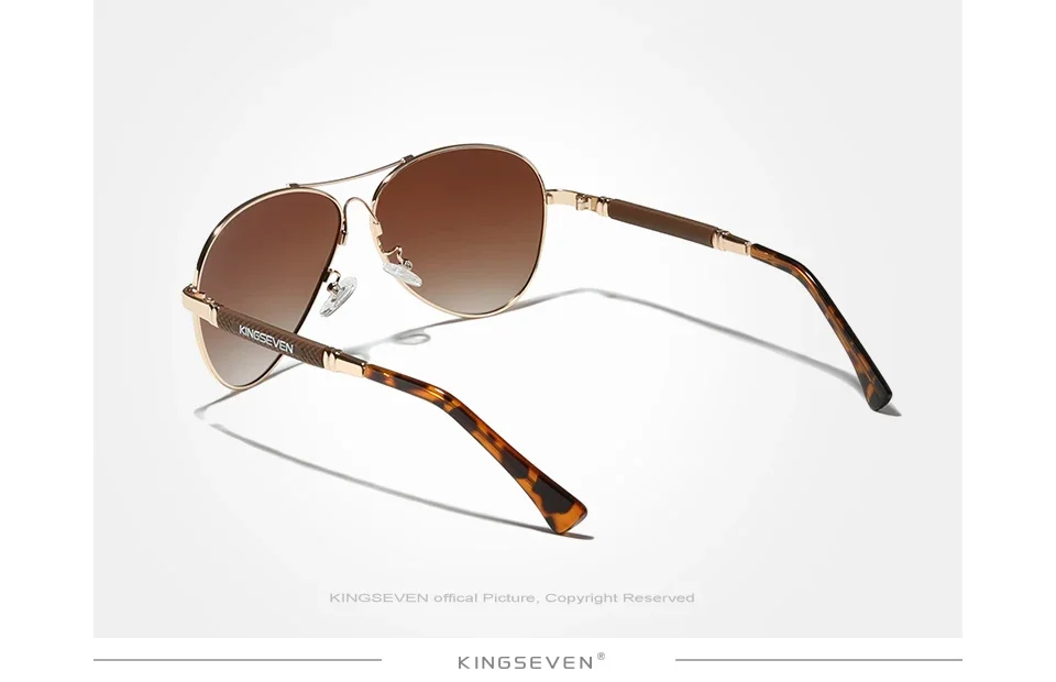 Kingseven Herren hochwertige Sonnenbrille Sonnencreme polarisierte UV400 Brille Frauen Pilot fahren Anti-Reflexion kausale Brillen – Detail 5