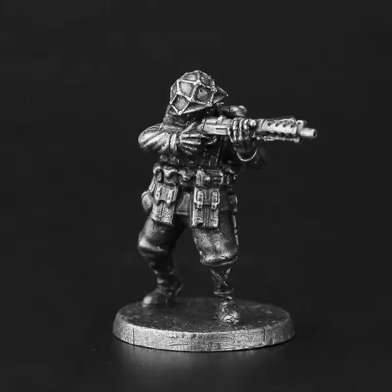 

Vintage Metal WWII Japanese Soldier Miniatures 10pcs Set -Tabletop Wargaming Figures for Collectors & Board Games