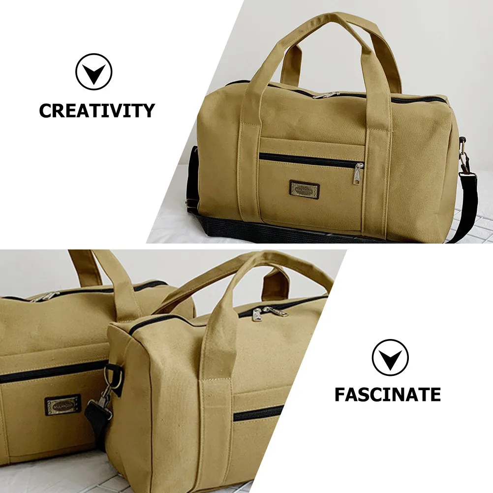 

Large Capacity Travel Bag Men's Sports Gym Tote Portable Foldable Outdoor Fitness Overnight Shoulder Bag for Swimming Yoga