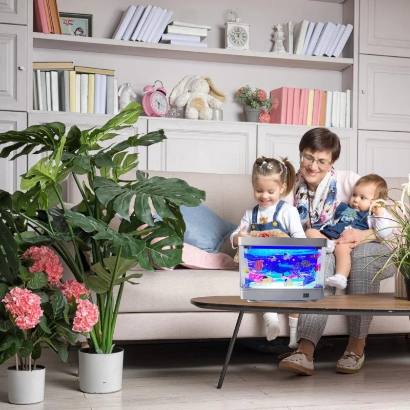 

USB Night Lamp LED Fish Lamp Realistic Fishtank Designs Eye Catching Decoration For Bedroom Living Room Study Decors