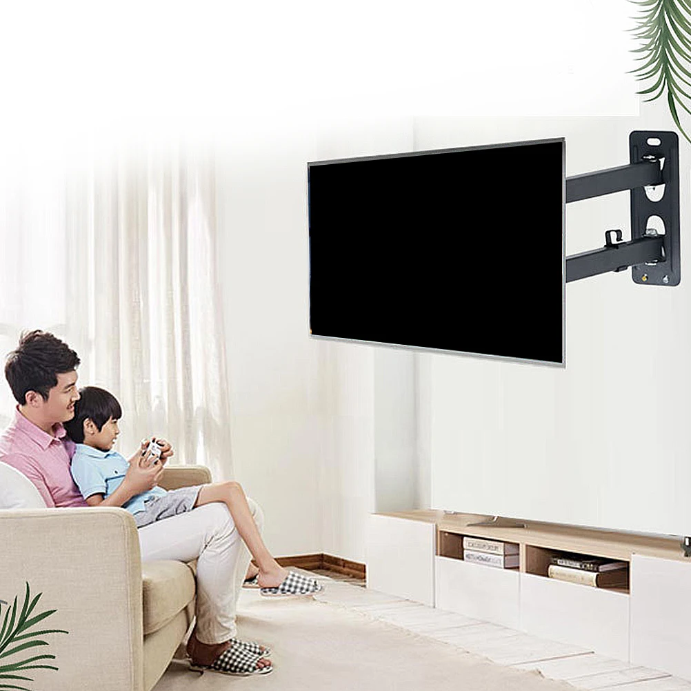 

Lcd Bracket 23-42 Inches Adjustable Wall Mount For Led Lcd Tvs Rotatable Stretchable Support Stand Household Hanger