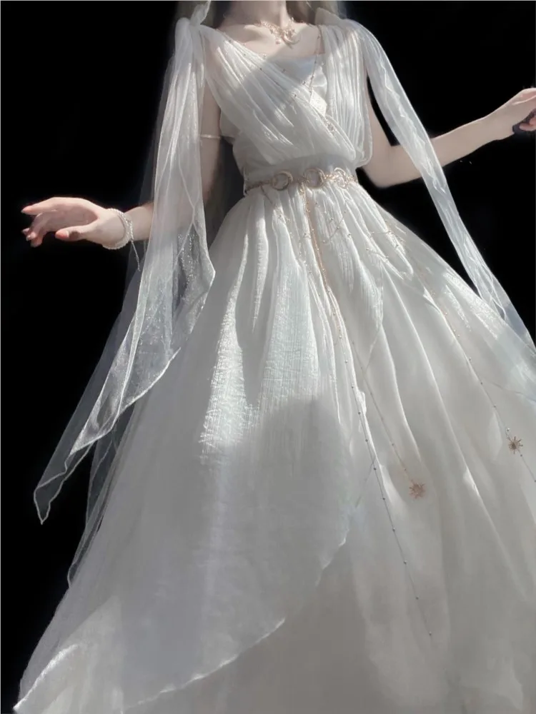 Vestido de falda grande de estilo divino Ropa de estilo chino