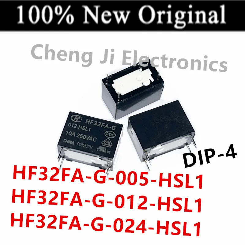 10 шт./лот HF32FA-G-005-HSL1, HF32FA-G-012-HSL1, HF32FA-G-024-HSL1 Новое силовое реле HF32FA-G/005-HSL1, HF32FA-G/012-HSL1