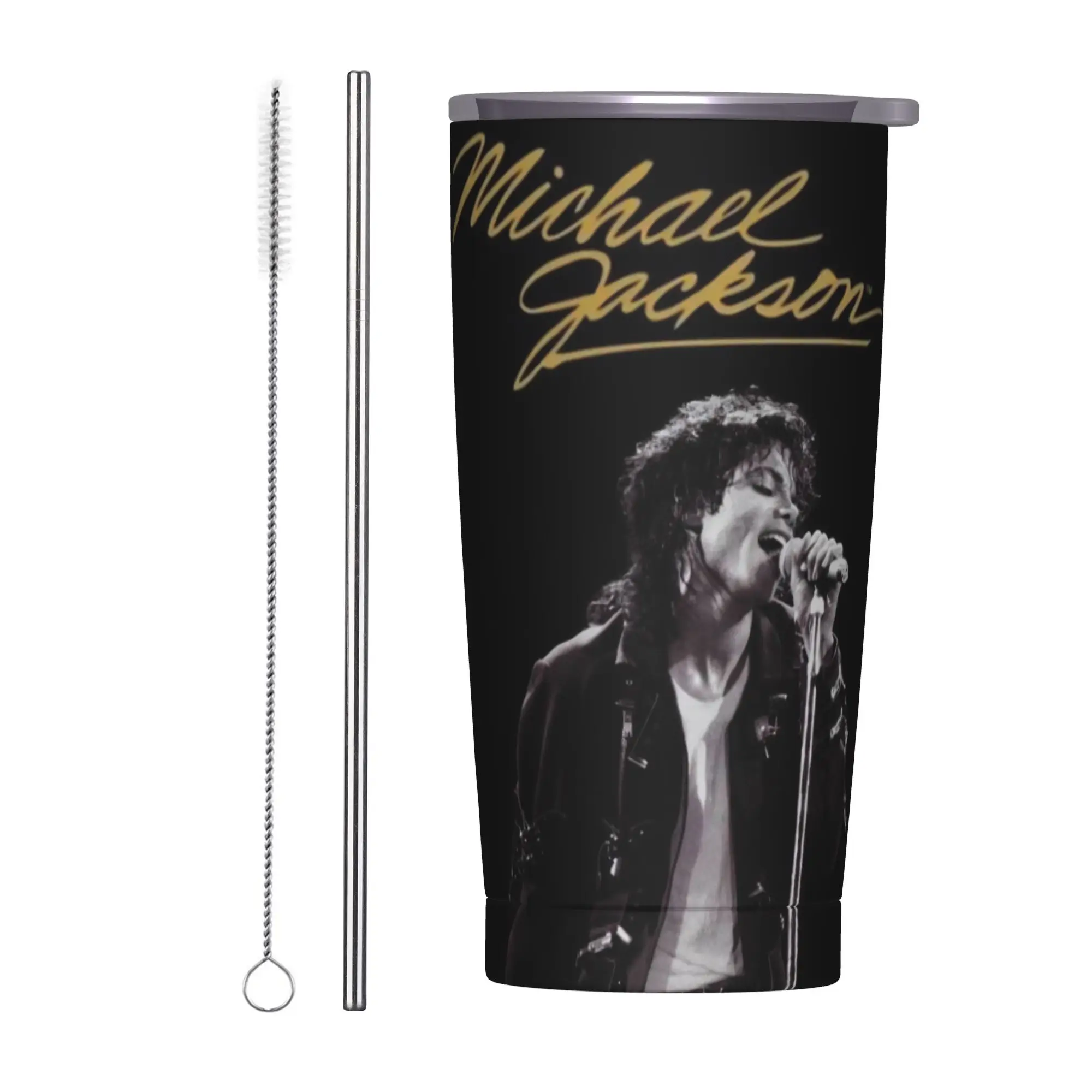 Singer Michael Jacksons MJ Tour 2026 Tumbler Vacuum Insulated  Thermal Cup Vacuum Flask School Mugs Water Bottle 20oz