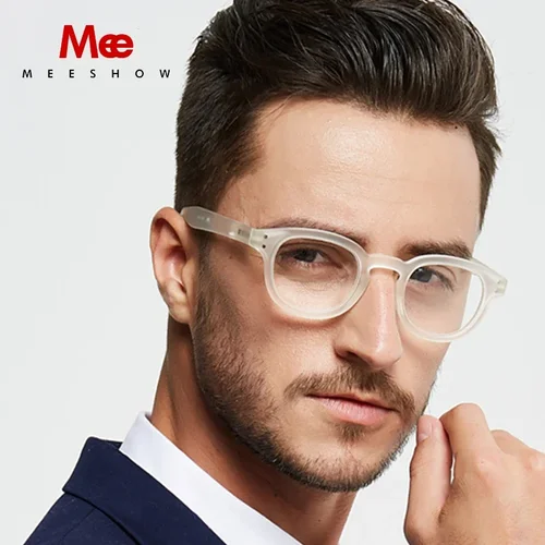 Meeshow gafas de lectura redondas para hombres y mujeres gafas Retro estilo europeo presbicia francesa lector elegante + 175 1513