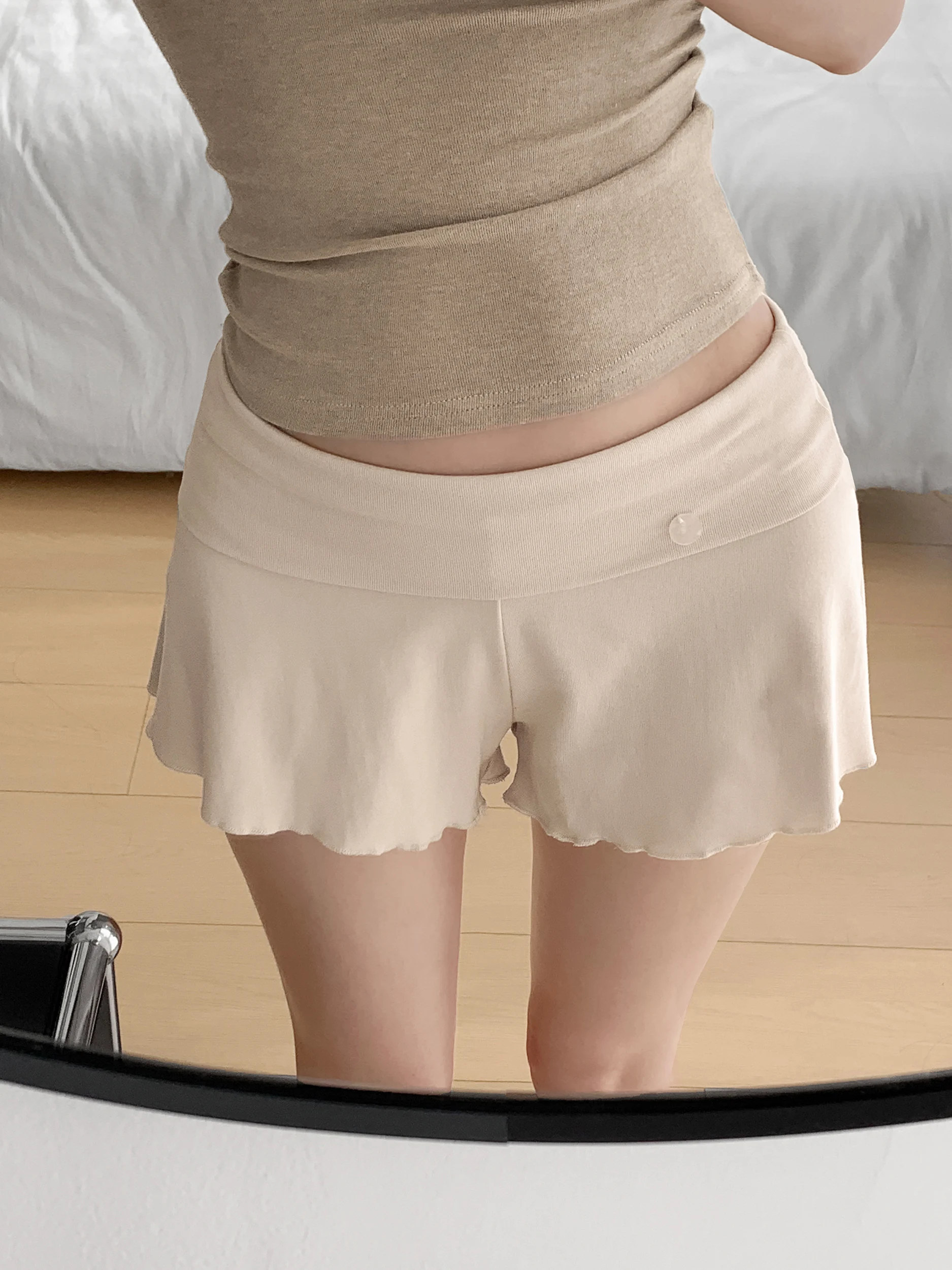 Zhang Zi  Ballet Inspired Lightweight Comfortable Yoga Sports Shorts Women's Hot Pants Casual Wide Leg Cotton Blend