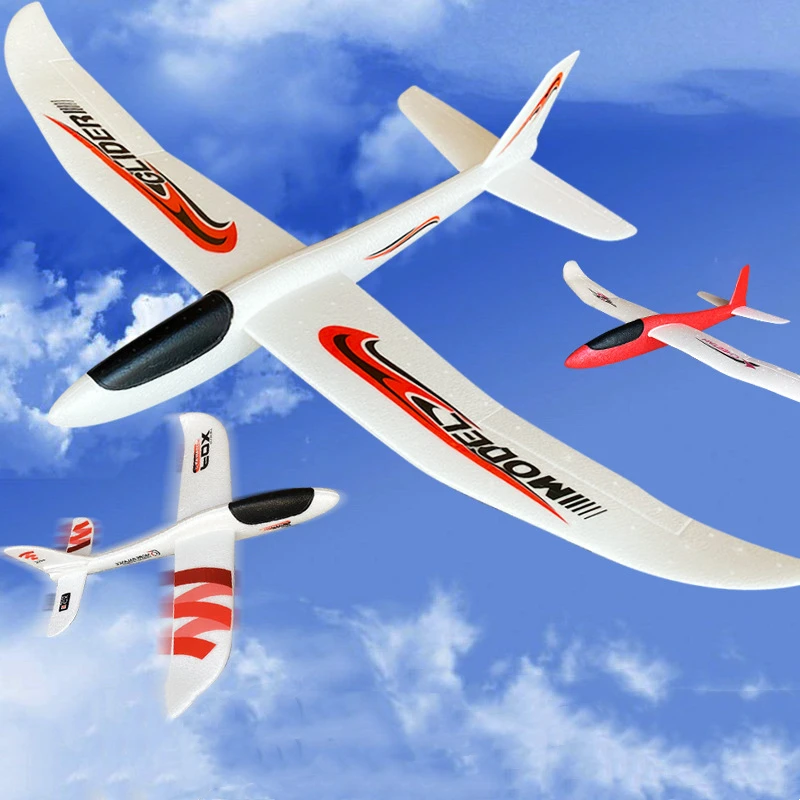 48/99CM Large Foam Glider Airplane Hand Throwing Planes Outdoor Toy 2 Flight Mode Flying Toy for Kids Birthday Party Favors