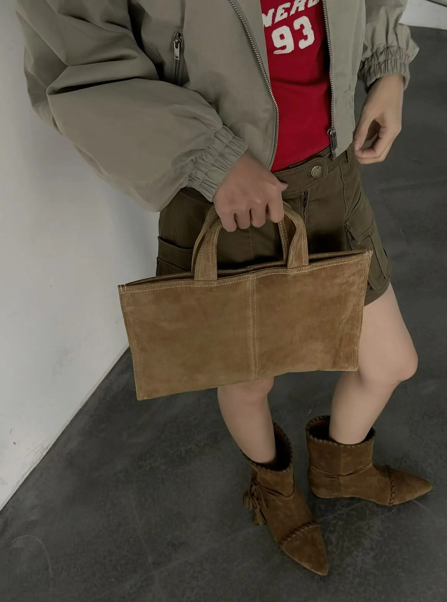 

FIRMRANCH осень/зима, ограниченная серия, простой квадратный портфель из овечьей кожи, дизайн, женская сумка, теплая мягкая модная сумочка-бродяга